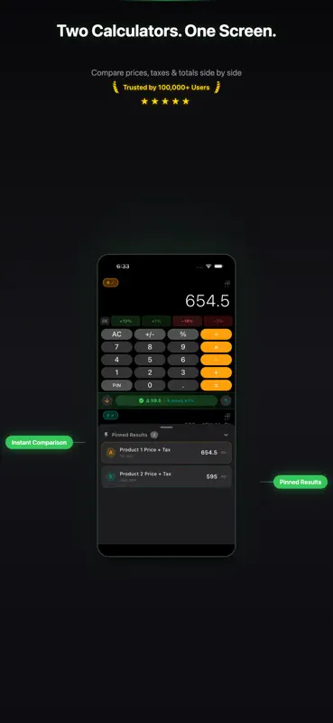Double Calculator - Tax & VAT screenshot 1 of 5