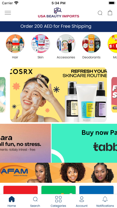 USA Beauty Store Screenshot