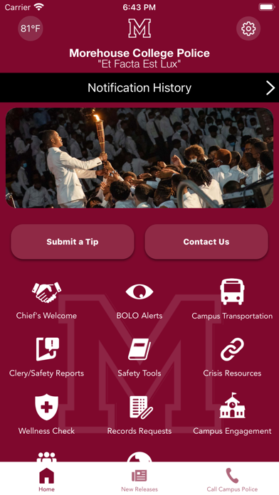 Morehouse College Police Screenshot
