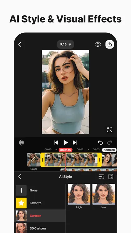 Screenshot 3 di 6 di KineMaster - AI Video Editor