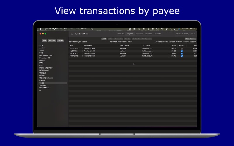 Screenshot #3 pour MyNetWorth Preview