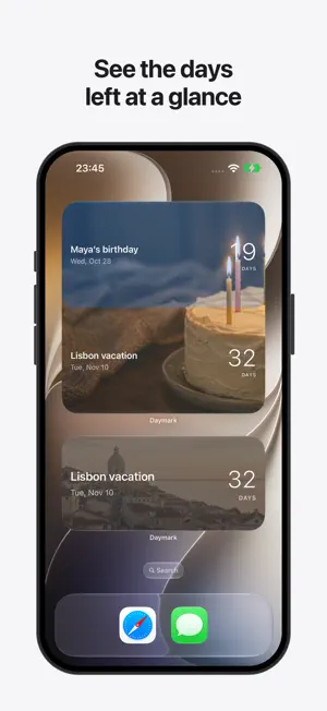 Daymark: Countdown & Widgets screenshot 1