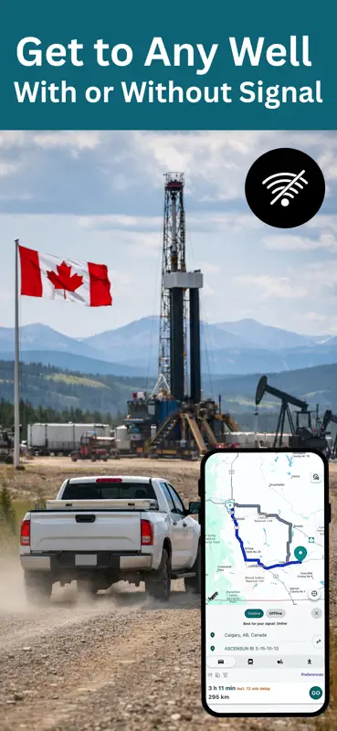 Oilfield Route: Offline GPS screenshot 1 of 8