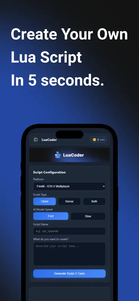 LuaCoder - Script Maker - Developer Tools App | MWM