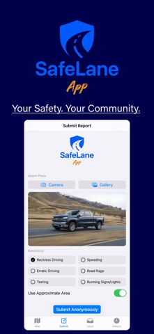 SafeLane App screenshot