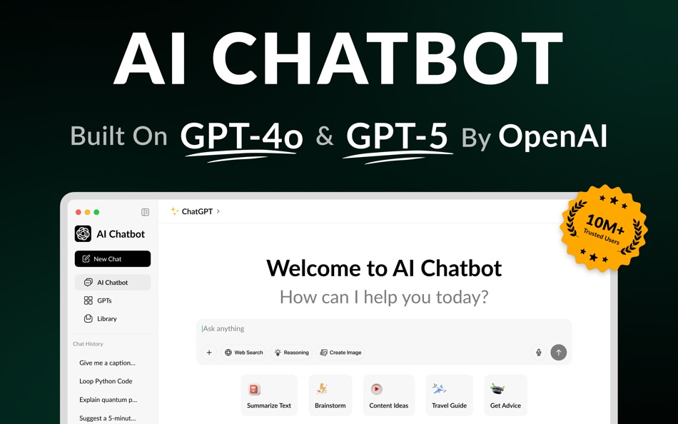 #1. AI Chatbot・AI Chat Assistant (macOS) Podle: Muhammad Usama Amin