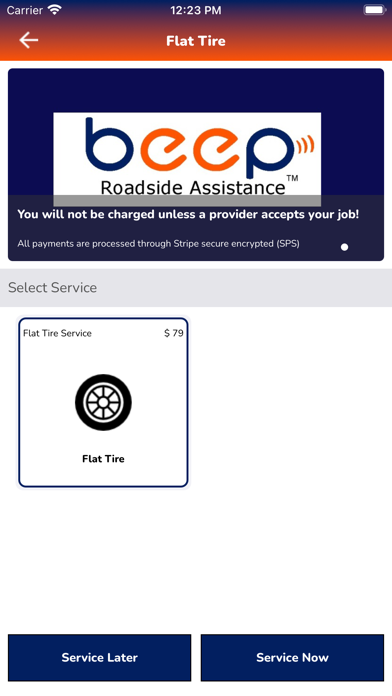 Beep Roadside Assistance Screenshot
