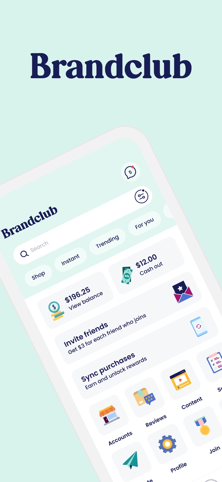 Brandclub: Cash Rewards iphone screenshot 1