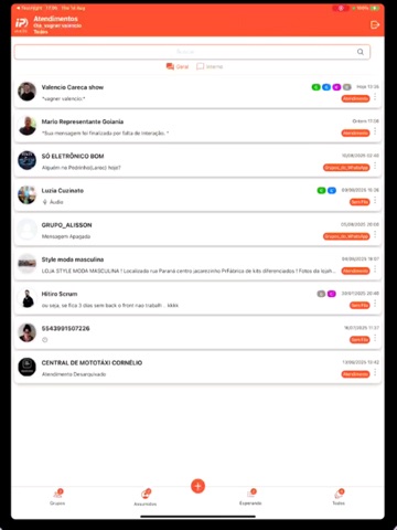 IPChat iPad screenshot