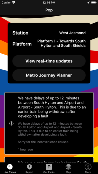 Pop for Tyne and Wear Metro Screenshot