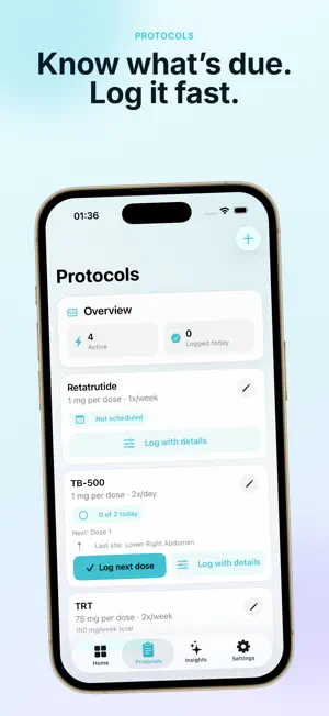 PepMind: Peptide & GLP Tracker screenshot 2