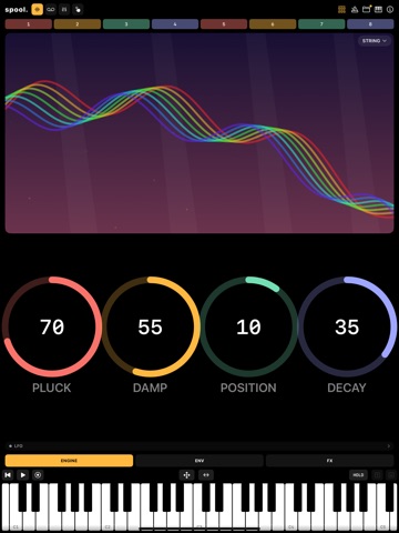 spool. – Tape Synth iPad screenshot