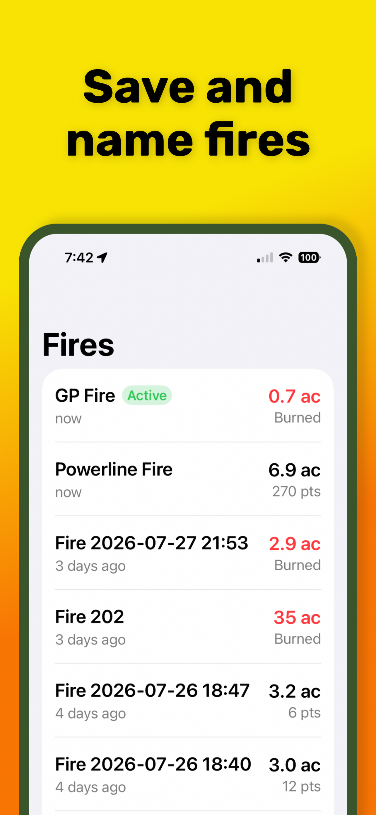 Fire Size Estimator screenshot 4