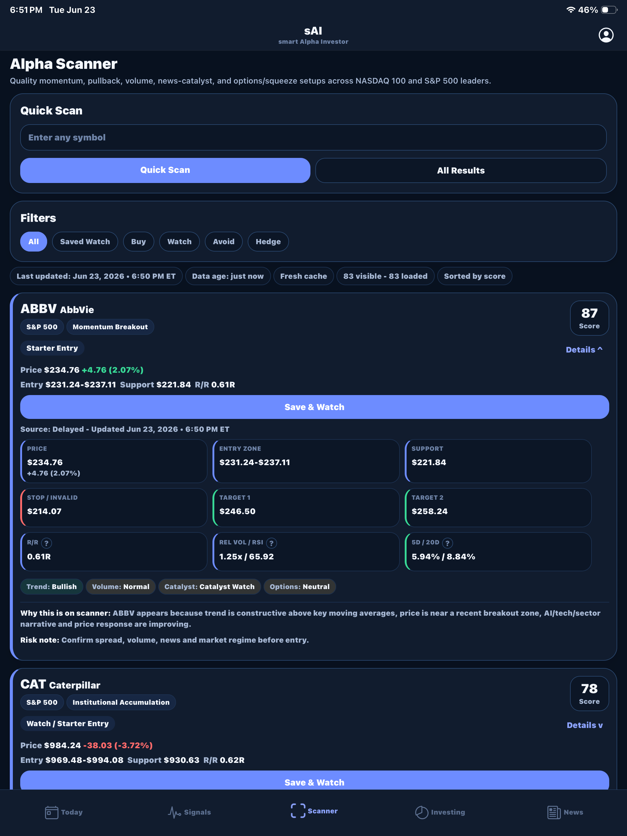 smart Alpha Investor screenshot 14