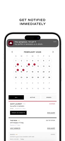 Designer Alerts: Never Miss screenshot