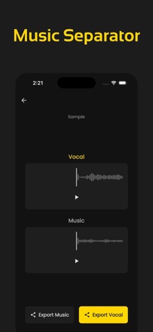 Voice Remover, VocMus screenshot