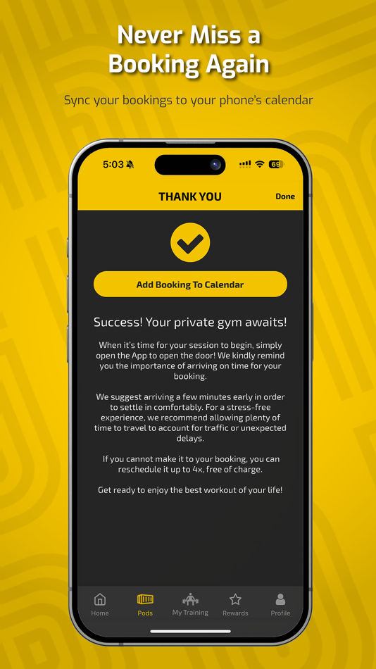 #3. The Gym Pod (iOS) Bởi: Immortals Pte, Ltd