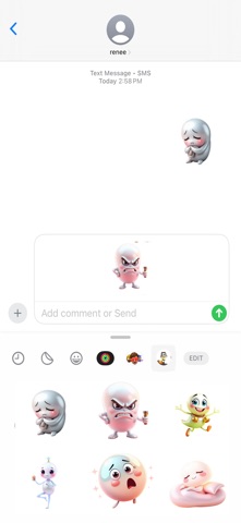 闪烁的珍珠贴纸 screenshot