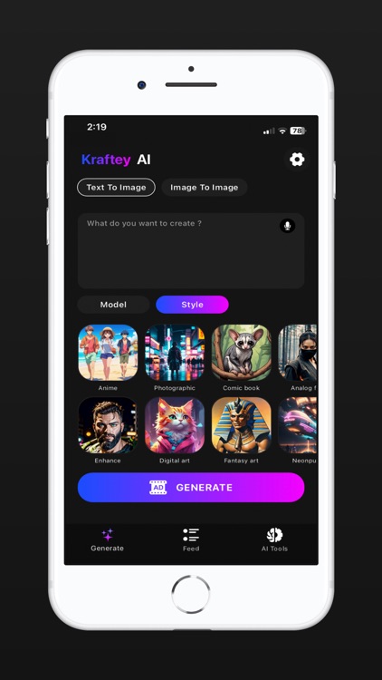Kraftey AI : Art Generator