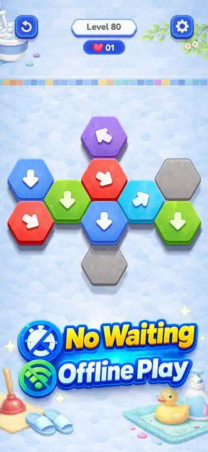 Hexa Away: Tap Out Puzzle screenshot 2