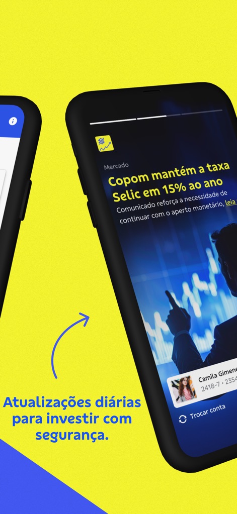 Investimentos BB Taxa Zero - Os investidores recebem atualizações de mercado, como a notícia sobre a taxa Selic, e análises aprofundadas para tomadas de decisão estratégicas.