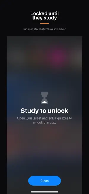 QuizQuest - Study to Unlock screenshot 1