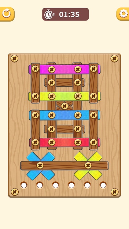 screw puzzle wood nut & bolt screenshot-3