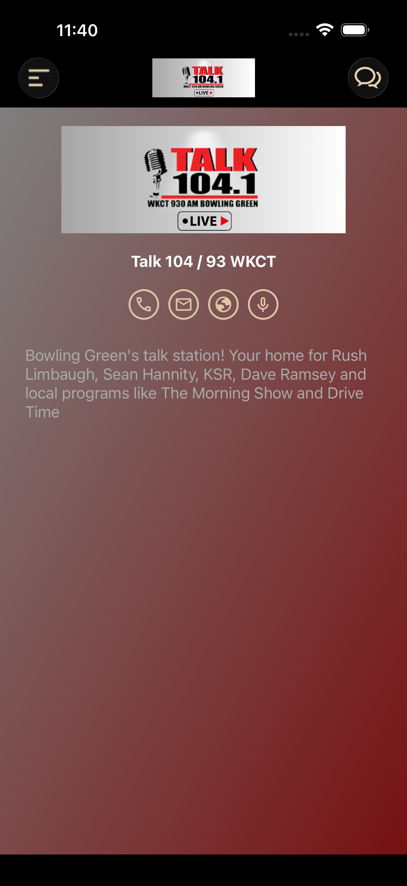 Talk 104 / 93 WKCT screenshot 3