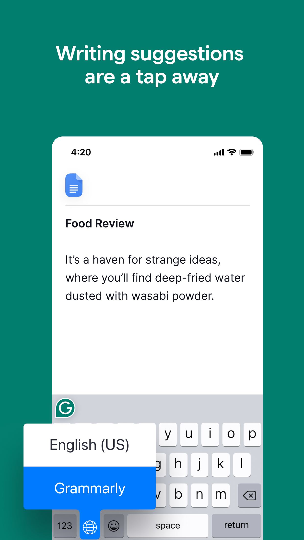 Grammarly: AI Writing Keyboard screenshot 2
