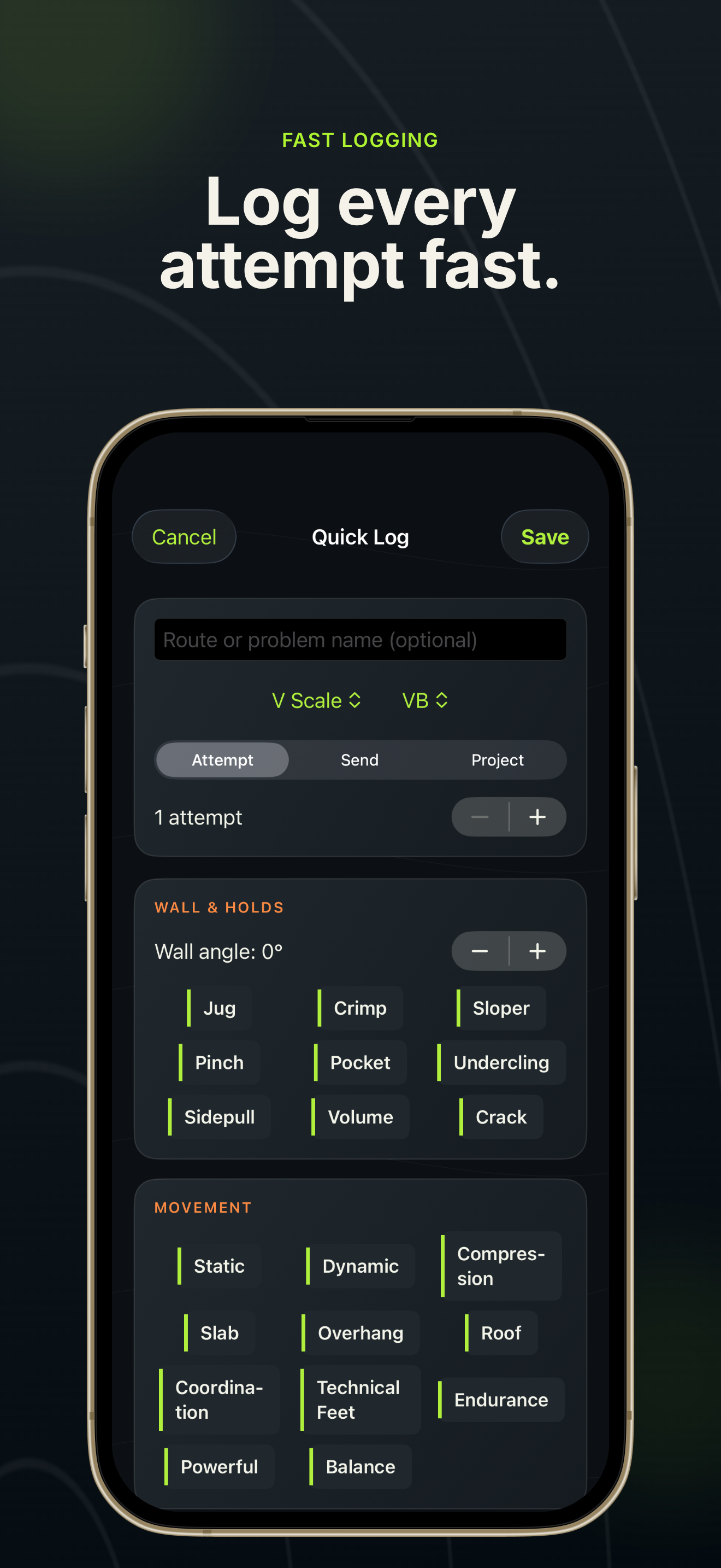Climbing Journal screenshot 2