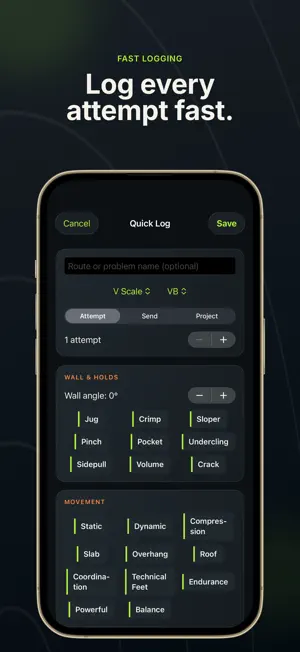 Climbing Journal screenshot 2