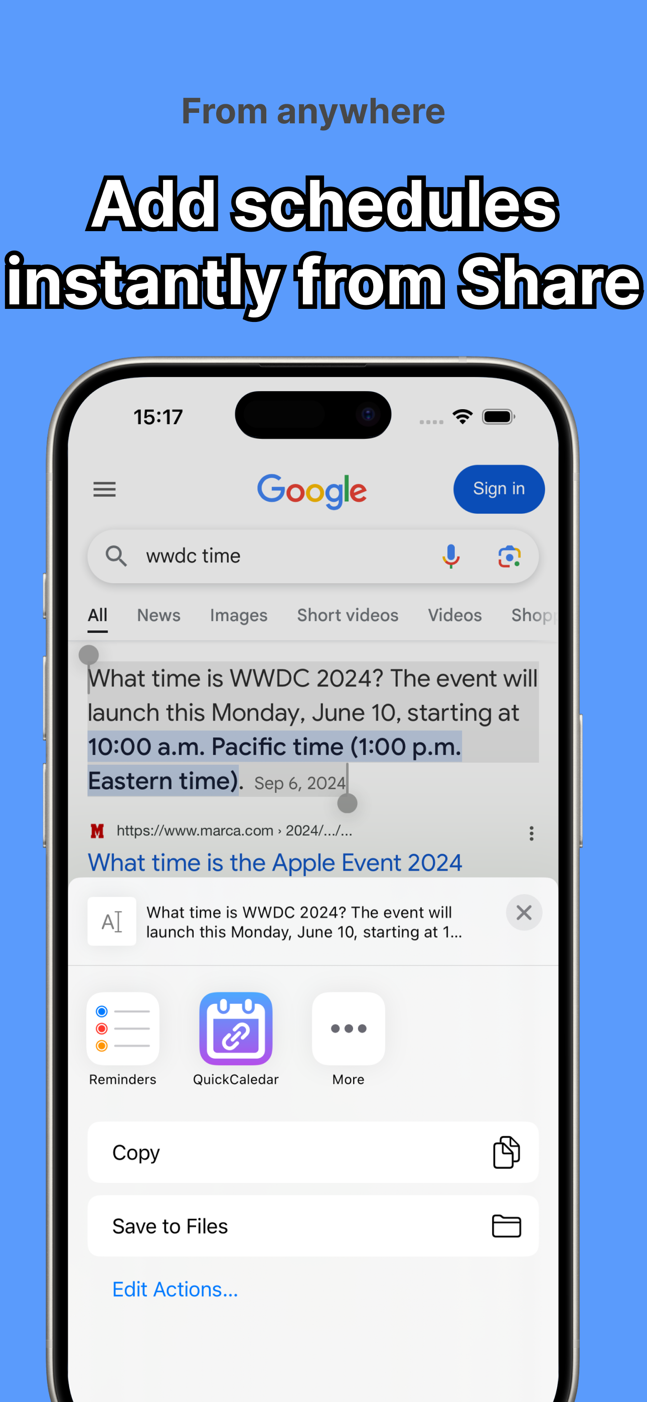 QuickEventAdd screenshot 3