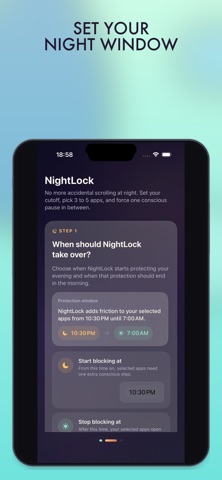 Screen Time Control: NightLock screenshot