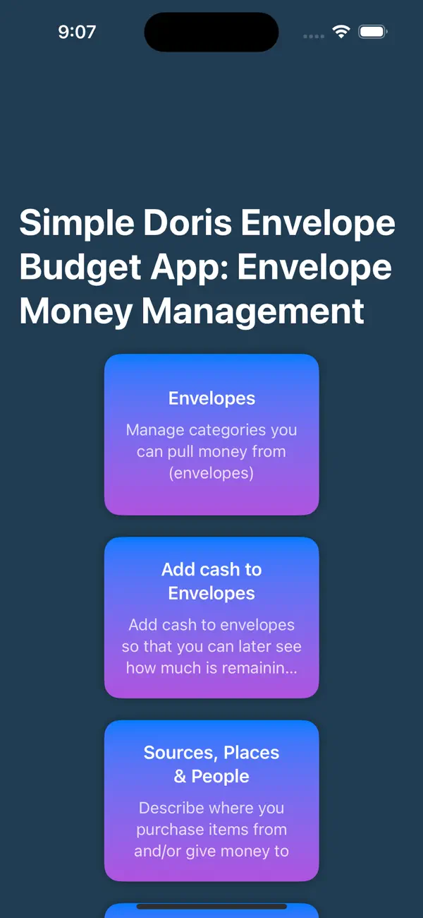 Screenshot #3 pour simpleDorisEnvelopeBudget