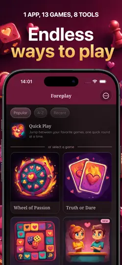 Скриншот Foreplay: Couples Date Night на iPhone 1