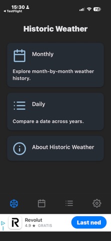 Historic Weather screenshot