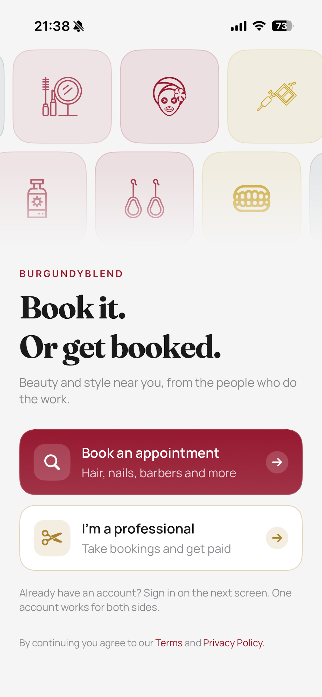 BurgundyBlend: Beauty Booking screenshot 2
