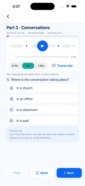 TOEIC Practice Test + screenshot 4