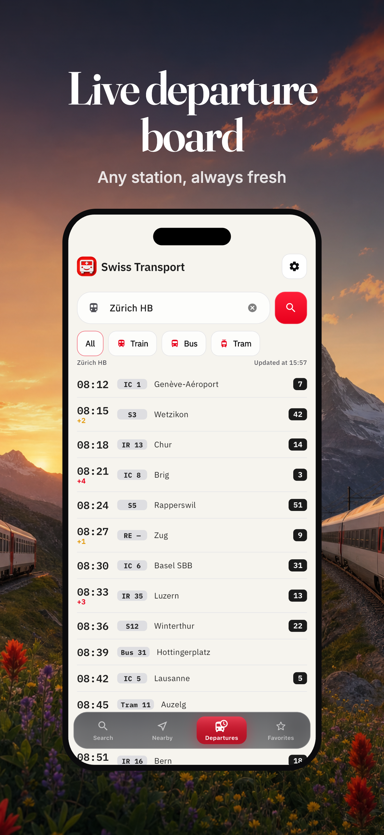 Swiss Transport: Timetable screenshot 4
