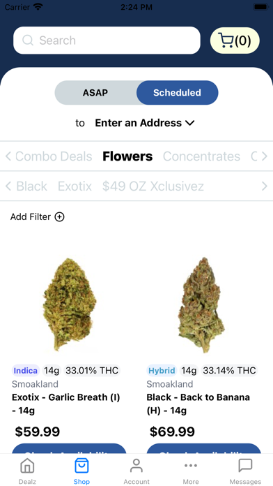 Smoakland Cannabis Delivery Screenshot