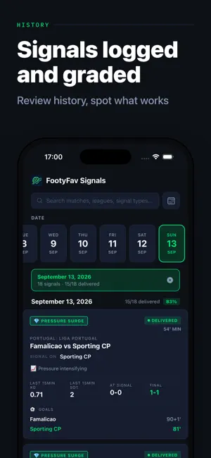FootyFav Signals screenshot 1