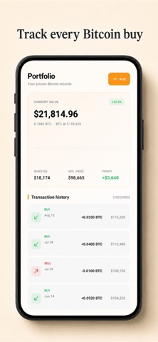 BTC Companion iPhone screenshot