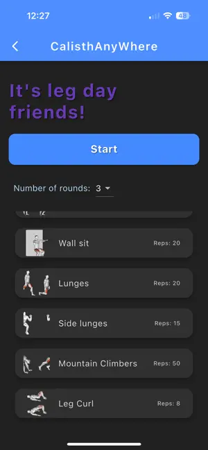 CalisthAnyWhere screenshot 4