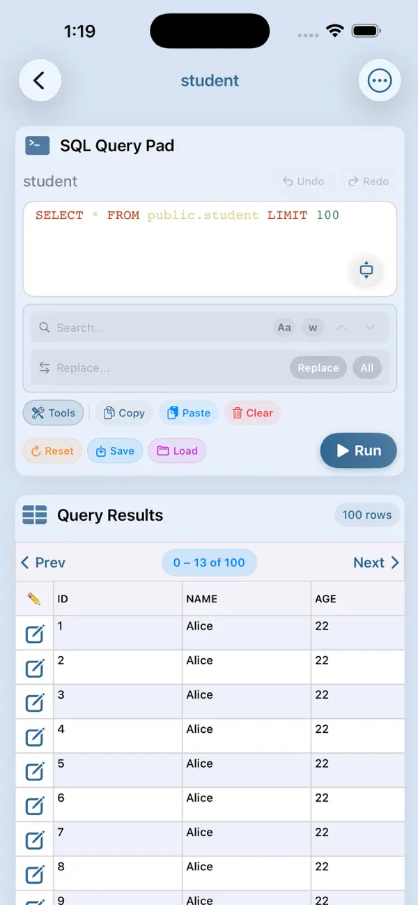 #3. PostgreSQL Elite (iOS) 来自: AYANG TECH SDN BHD