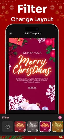Merry Christmas : Photo Frames iPhone screenshot
