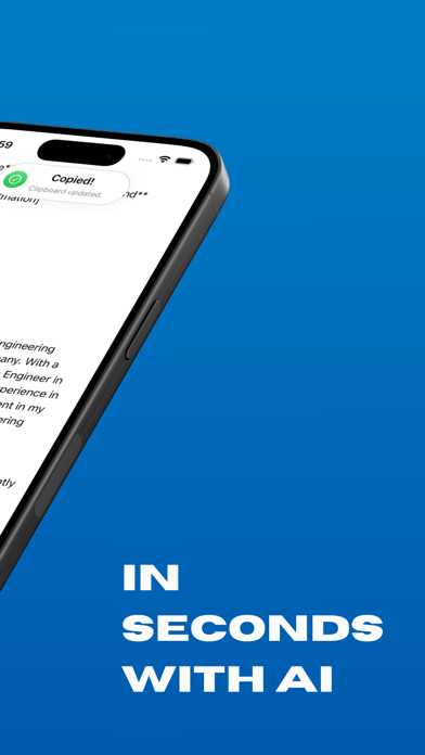 Cover Letter Creator, Clover Screenshot