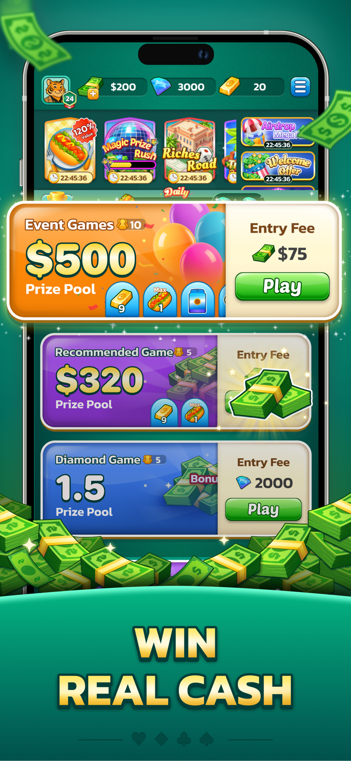 Solitaire Tycoon-Win Cash App
