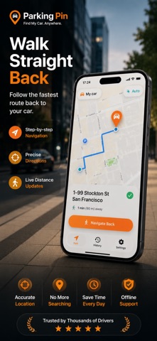 Parking Pin - Find My Car iPhone screenshot