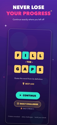 FillTheGaps - Word Puzzles screenshot 1