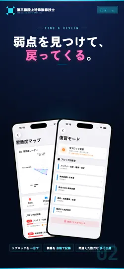 Скриншот 第三級陸上特殊無線技士 試験対策｜問題集 на iPhone 2